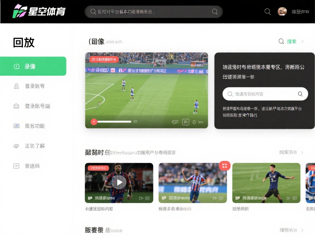 星空体育怎么看比赛回放?技巧一网打尽 (星空体育比赛回放观看技巧,轻松一网打尽!) 想要在星空体育上顺利观看比赛回放,首先需要对平台的